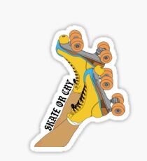 Schlittschuh laufen oder weinen Sticker