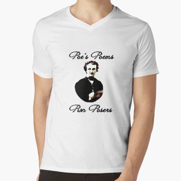 Rap Battles of History Edgar Allen Poe V-Neck T-Shirt