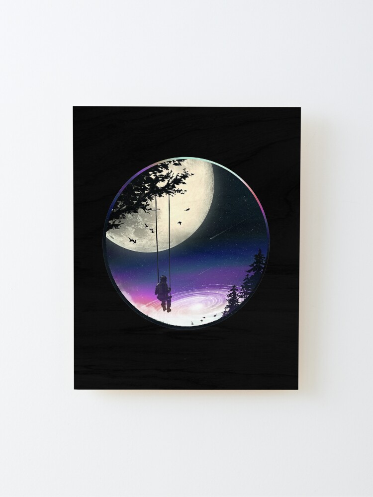 Alternate view of Moon Gazer Mounted Print