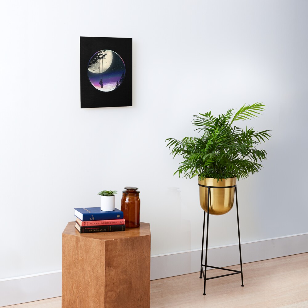 Moon Gazer Mounted Print