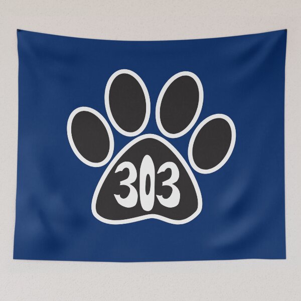 Item preview, Hand Drawn Colorado Paw 303 Area Code designed and sold by itsrturn.