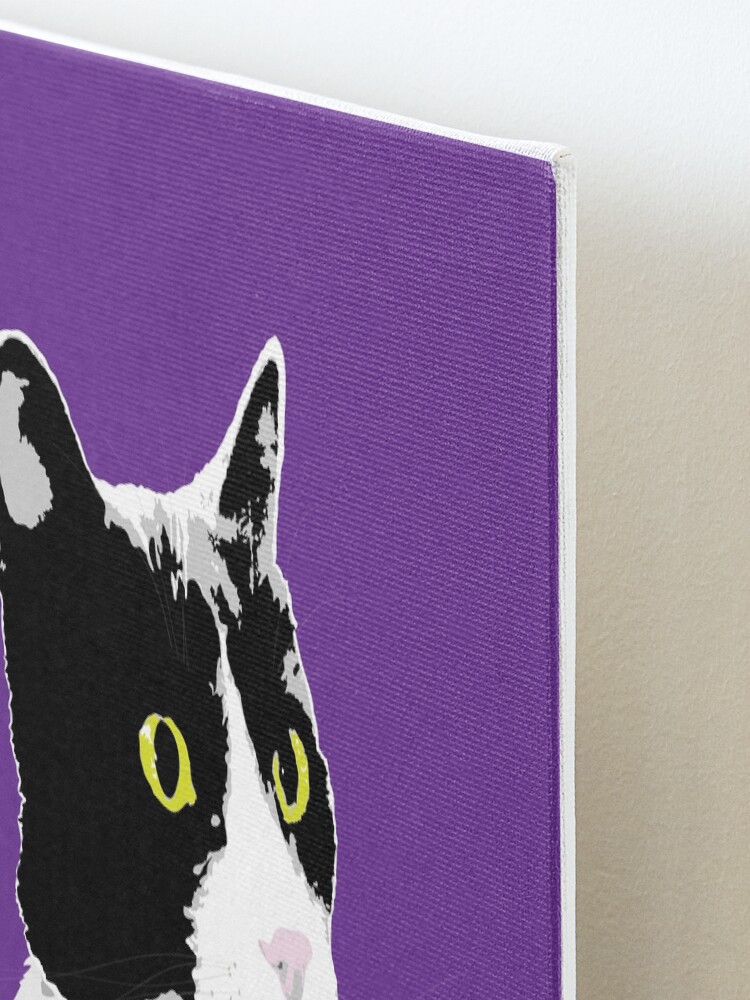 Alternate view of Regal Tuxedo Kitty Mounted Print
