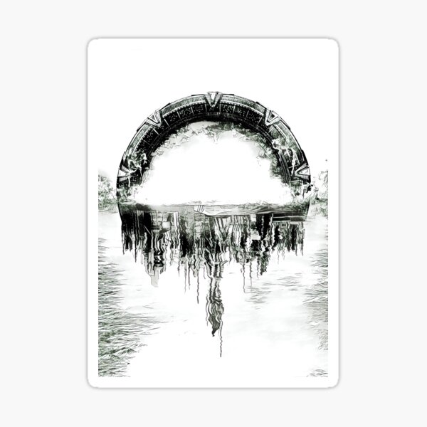Stargate Atlantis Gate et la ville Sticker