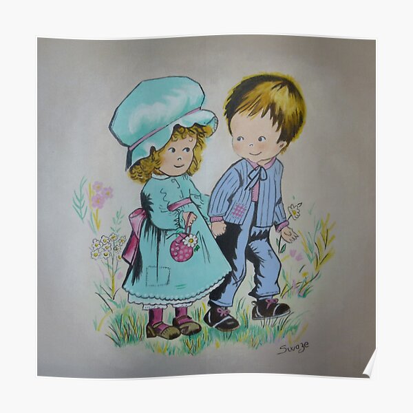 Les petits amoureux, façon Sarah Kay Poster