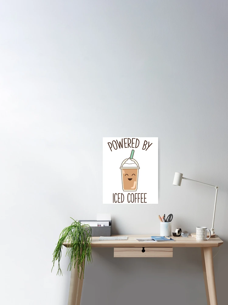 Ok, But First Iced Coffee - Gift Art Print by Monster Designs
