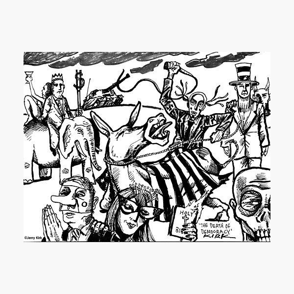 Item preview, 'THE DEATH OF DEMOCRACY' designed and sold by Jerry Kirk.
