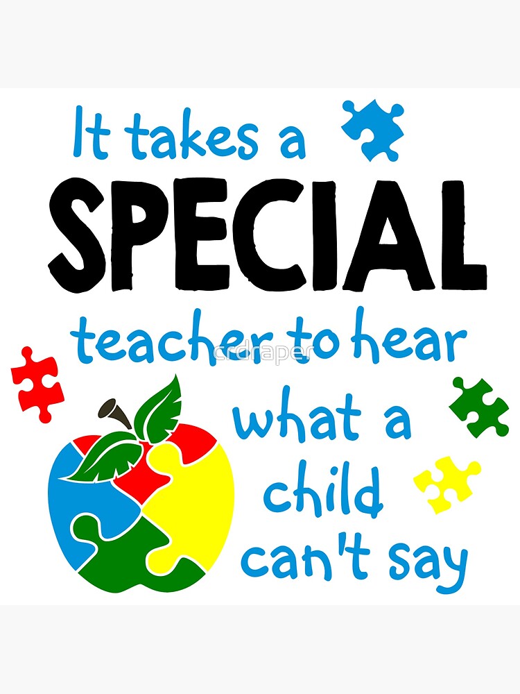 Disover It Takes A Special Teacher To Hear What A Child Can't Say Sticker