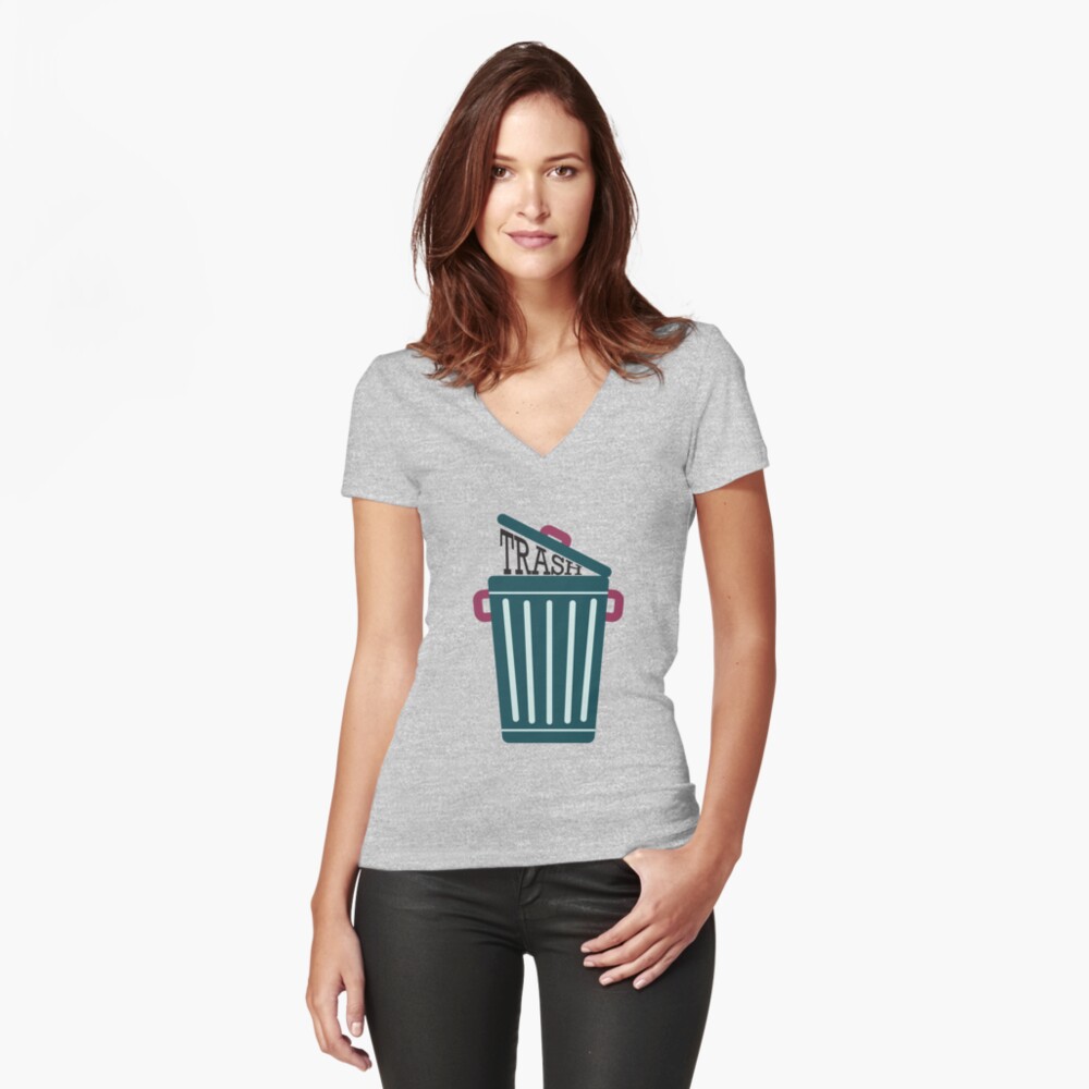 Trash Can with Text Pin for Sale by FancyHatPenguin