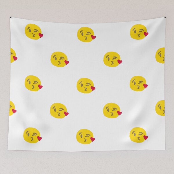 Item preview, kiss emoji designed and sold by Gossip Rag.