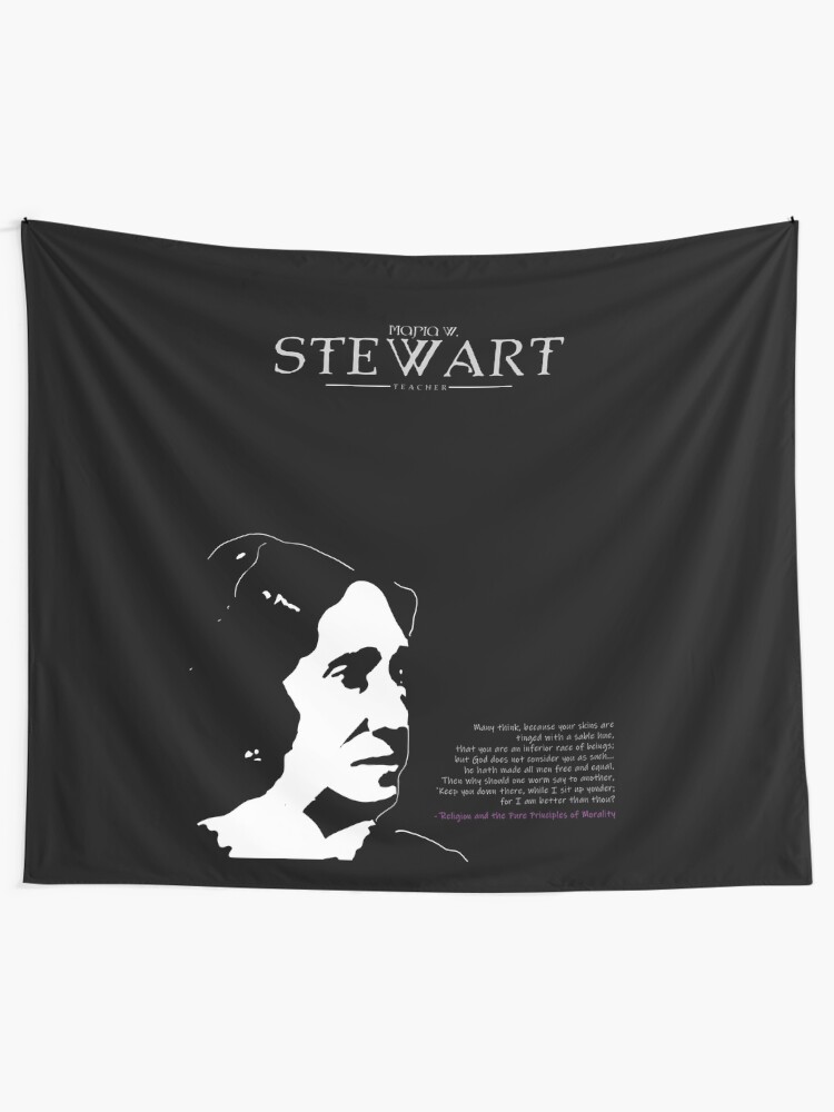 Alternate view of A Quote By Maria W. Stewart Tapestry