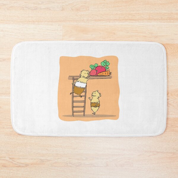 Item preview, Two guiea pigs stealing food designed and sold by mondesign26.