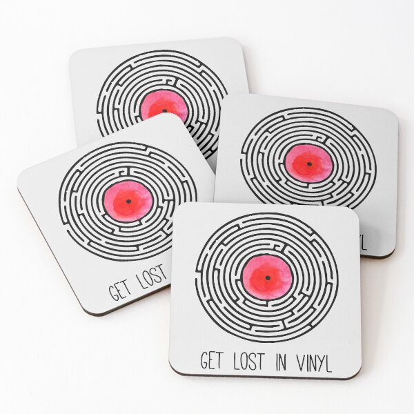 Item preview, Get Lost in Vinyl Labyrinth - Watercolor Vinyl Collector designed and sold by RAWWR.