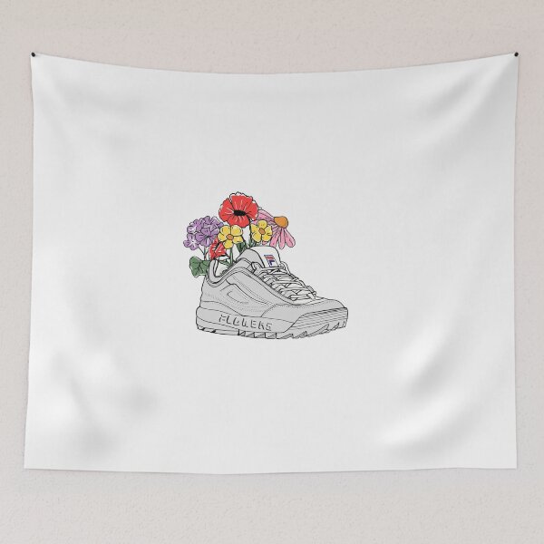 Item preview, flowers growing from dad sneaker designed and sold by savebeesplease.