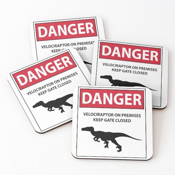Item preview, Keep the Gate Closed Sign (Raptors) designed and sold by TheKohakuDragon.