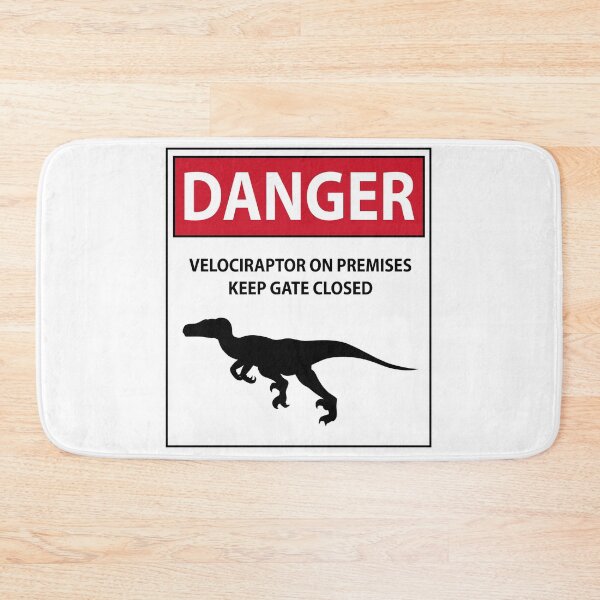 Item preview, Keep the Gate Closed Sign (Raptors) designed and sold by TheKohakuDragon.
