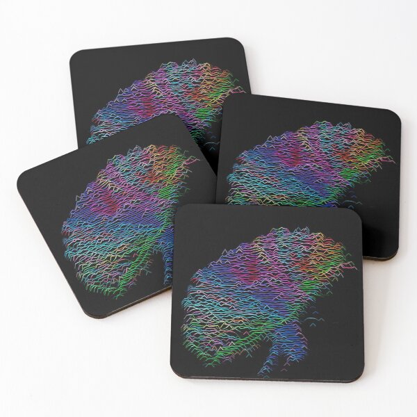 Muse The 2nd Law Seismograph Design Coasters (Set of 4)