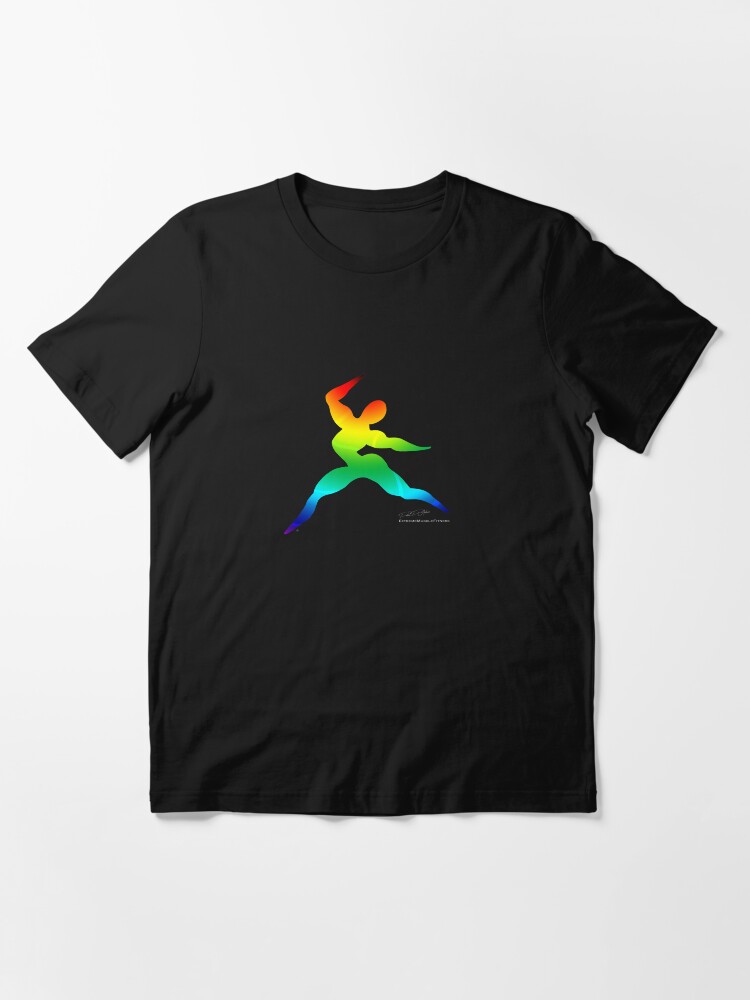 Alternate view of Cross Fit Training Rainbow Dark Essential T-Shirt