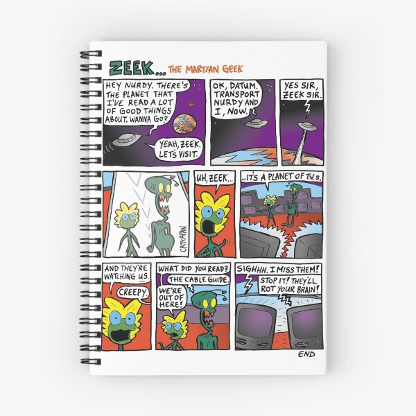 Item preview, ZEEK ... The Martian Geek - planet TVs comic designed and sold by CattapanComics.