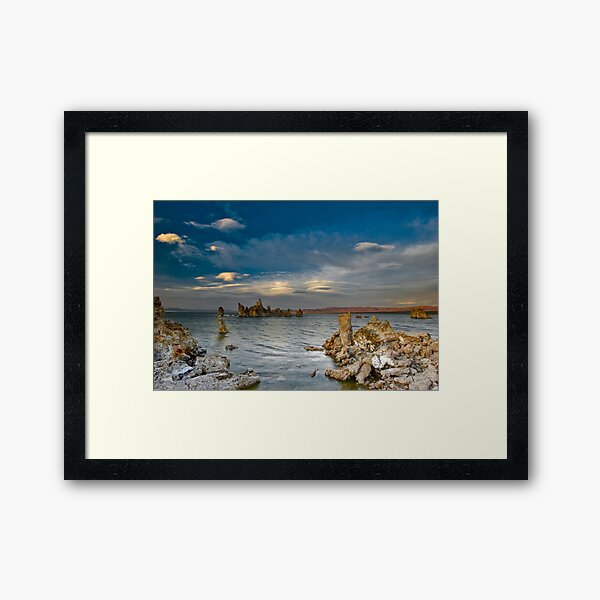 Mono Lake Early Evening Lenticular Clouds Framed Art Print