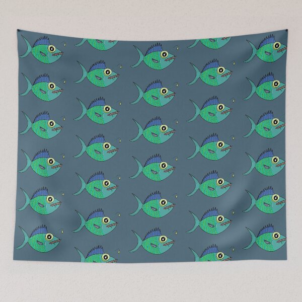 Item preview, Crazy Spiky Cartoon Angler Fish  designed and sold by SharkaSplat.