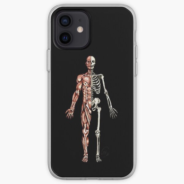 Half Muscle - Half Skeleton iPhone Soft Case