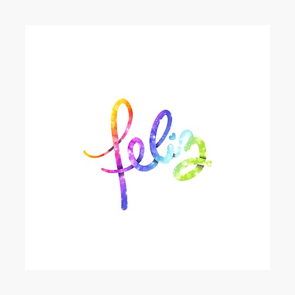 Item preview, Feliz - Happy designed and sold by Romina Pitti.