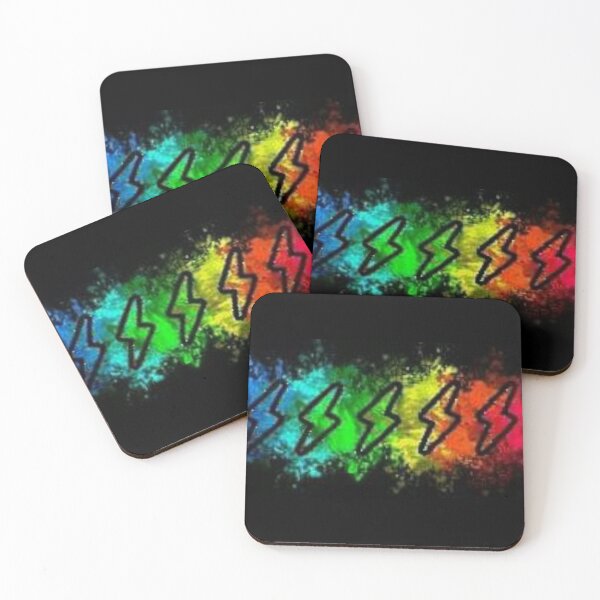 Item preview, Blue, Green, Yellow, Red Lightening Bolt designed and sold by Valina Moon Creations.