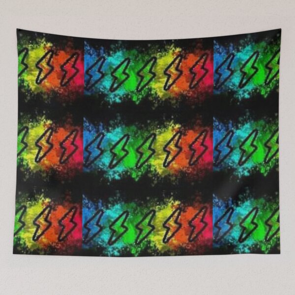 Item preview, Blue, Green, Yellow, Red Lightening Bolt designed and sold by Valina Moon Creations.
