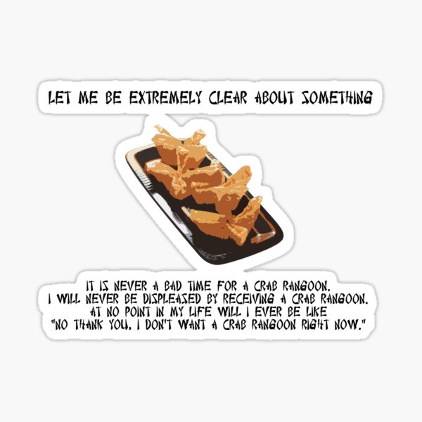 Item preview, Crab Rangoon? Always. designed and sold by ZinhoApparel.