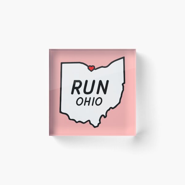 Item preview, Run Ohio Heart  designed and sold by SunnyLemonader.