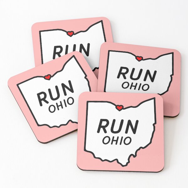 Item preview, Run Ohio Heart  designed and sold by SunnyLemonader.