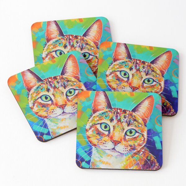 Item preview, Colorful Cat designed and sold by Sandra Trubin.