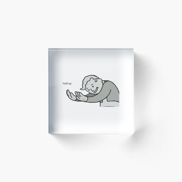Fallout Vault Boy “hold up” meme Acrylic Block