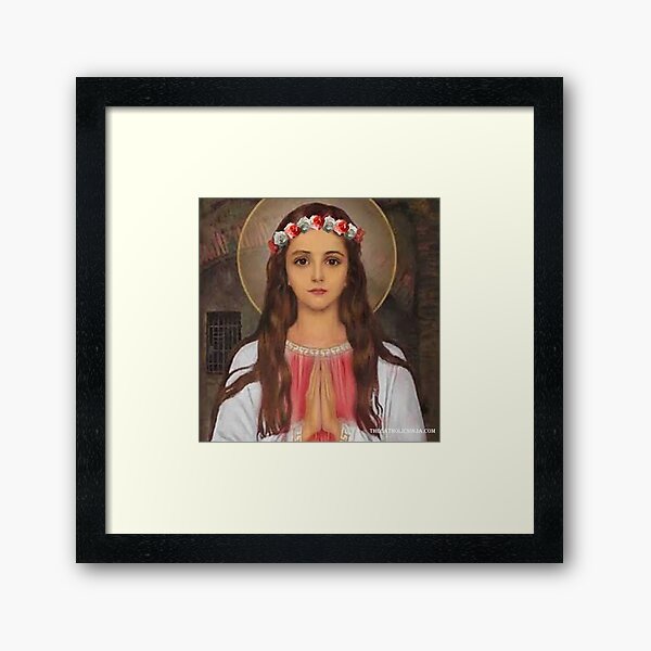 Vista previa del artículo con la obra «Santa filomena», diseñado y vendido por catholicninja.