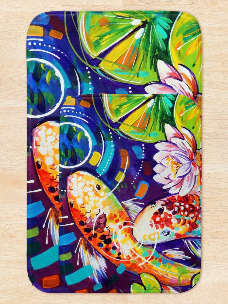 Alternate view of 3 Koi Fish Bath Mat