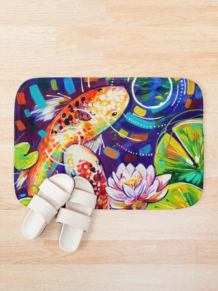 Alternate view of 3 Koi Fish Bath Mat