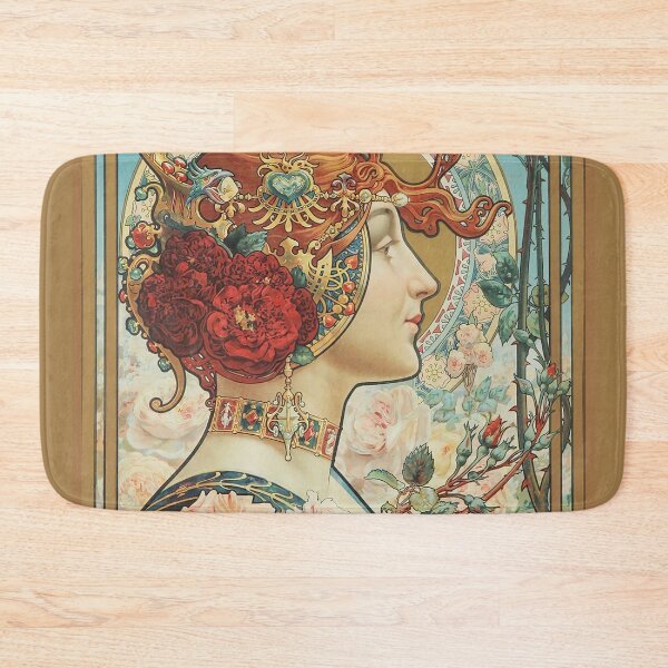 Item preview, Art Nouveau Woman French Art Supply Store advertisement designed and sold by Glimmersmith.