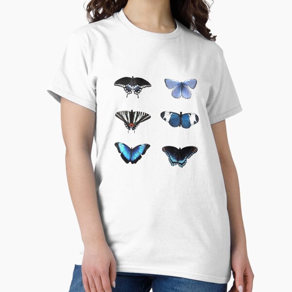 Aperçu de l'œuvre papillons bleus créée et vendue par emilytaylxr.