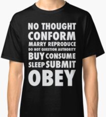 They Live - Hidden Messages - White Classic T-Shirt