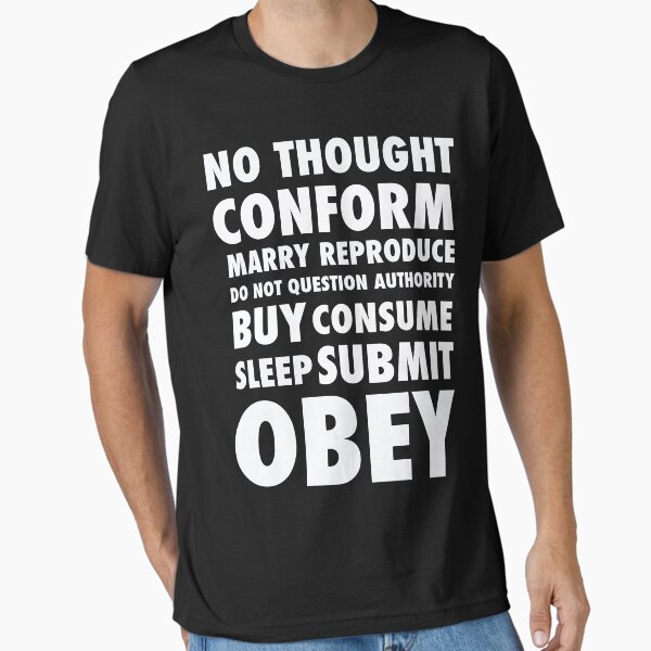 Item preview, They Live - Hidden Messages - White designed and sold by Oh-That-Guy-.