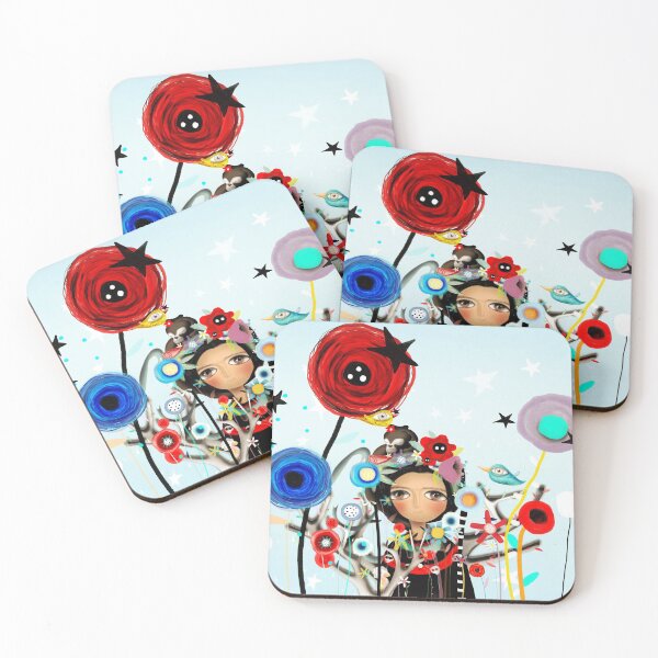Item preview, Blue Sky Frida Poppies Awesome Day with Friends designed and sold by rupydetequila.