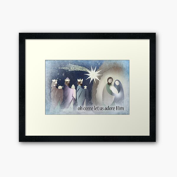 Item preview, Oh Come Let Us Adore Him, Nativity Scene designed and sold by FinnBear.