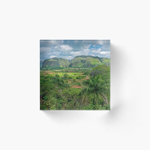 Vinales Countryside. Acrylic Block