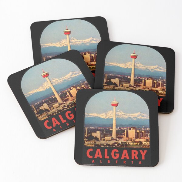 Item preview, Calgary Alberta Canada Vintage Travel Decal designed and sold by hilda74.