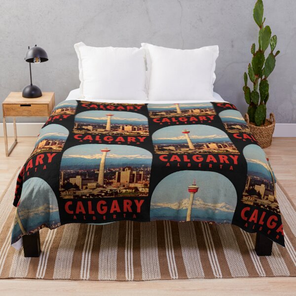 Item preview, Calgary Alberta Canada Vintage Travel Decal designed and sold by hilda74.