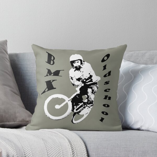 bmx race Throw Pillow