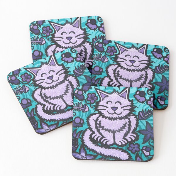 Item preview, Fuzzy Purple Cat designed and sold by Jami Moore.