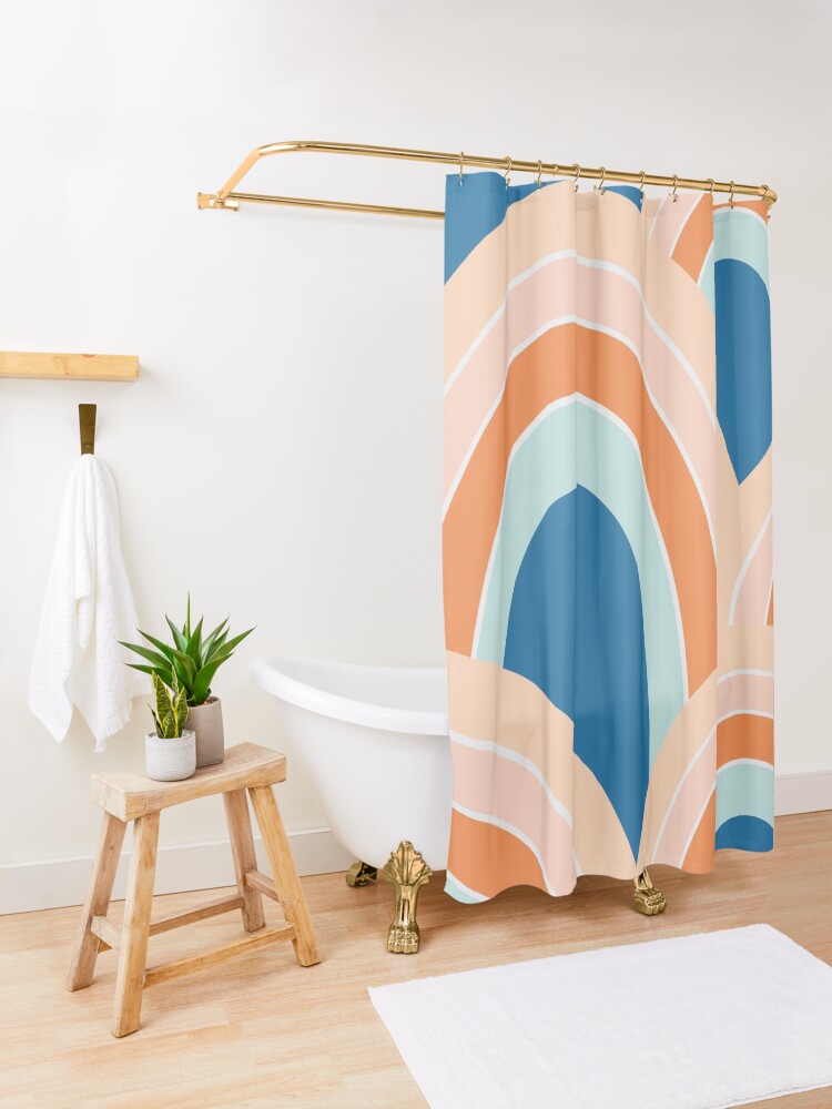 Alternate view of Rainbow valley Shower Curtain