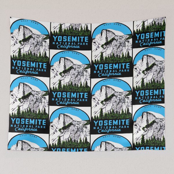 Item preview, Half Dome Yosemite National Park California Vintage Travel Decal designed and sold by hilda74.