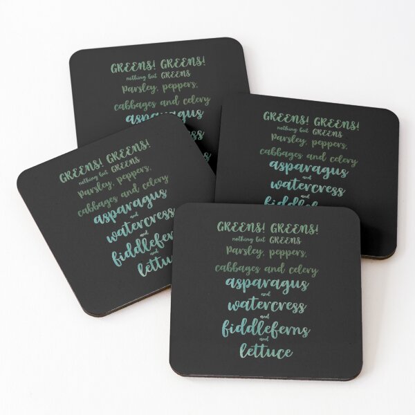 Item preview, Greens! Greens! Nothing but greens! designed and sold by Theatre Thoughts.